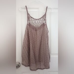Free people lace tank top size small